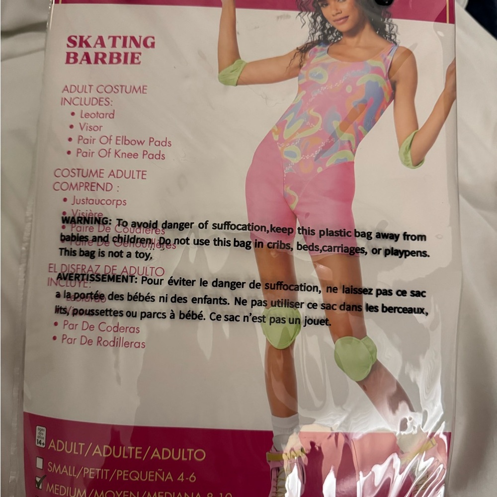 Spirit Skating Barbie Costume with Pink and Green Accents
